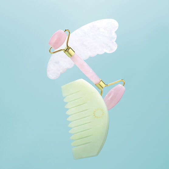 ROLLER QUARTZ ROSE GUA SHA COMB-23