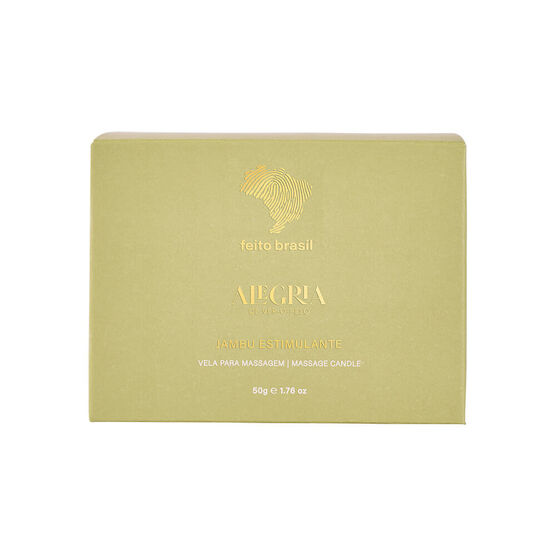 Vela para Massagem Feito Brasil Alegria de Ver o Peso Jambu Estimulante