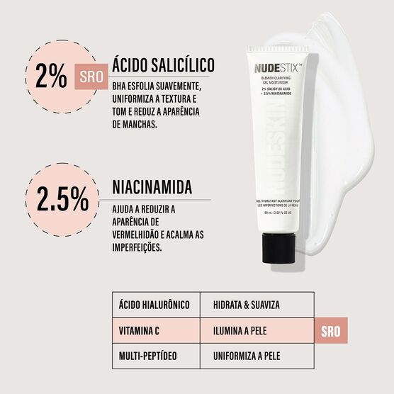 NUDESKIN BLEMISH CLARIFYING GEL MOISTURIZER