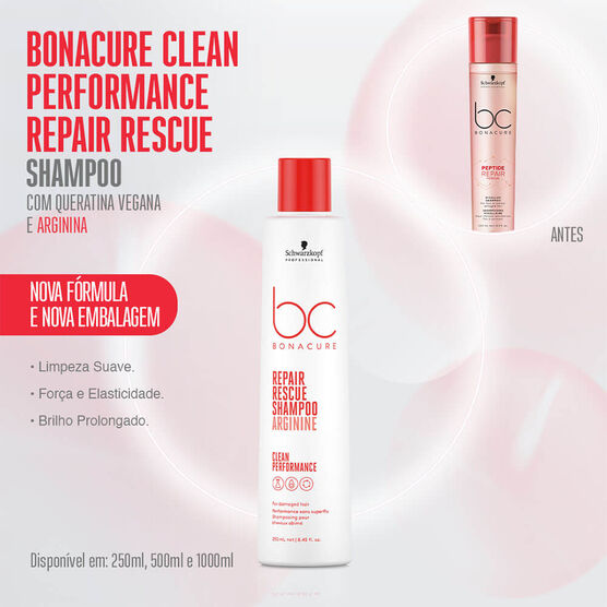 Shampoo Schwarzkopf Bonacure Clean Performance Repair Rescue
