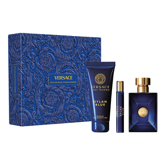 Kit Coffret Versace Dylan Blue Pour Homme Masculino Eau de Toilette