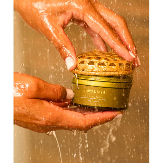 Esfoliante Corporal Feito Brasil Alegria de Ver o Peso Massarica de Jambu