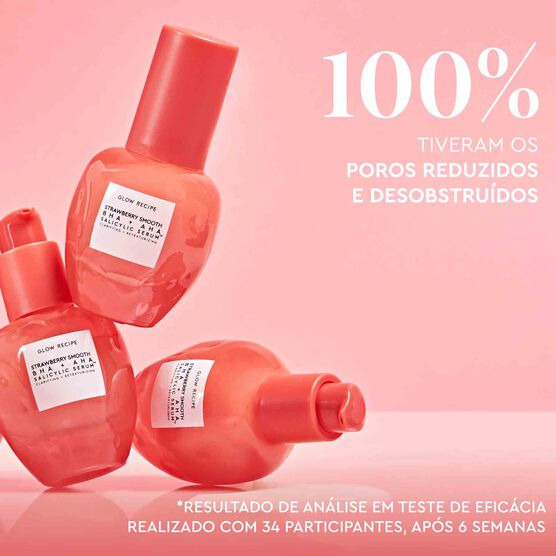 S&Eacute;RUM UNIFORMIZADOR COM &Aacute;CIDO SALICILICO GLOW RECIPE STRAWBERRY BHA+AHA