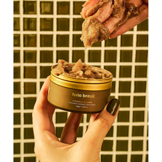 Esfoliante Corporal Feito Brasil Alegria de Ver o Peso Massarica de Jambu