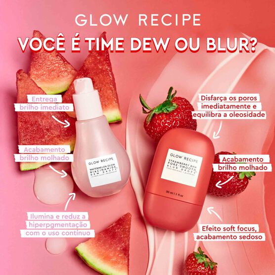 PRIMER DE TRATAMENTO COM BHA GLOW RECIPE STRAWBERRY PORE-SMOOTH
