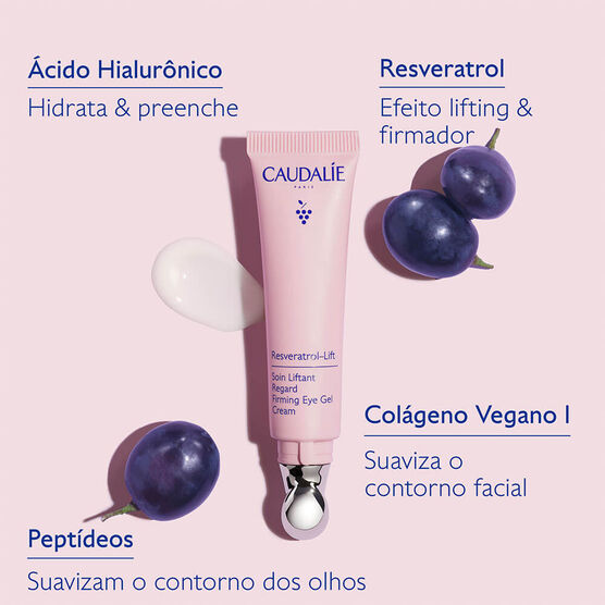 Creme de Olhos Firmador com Pept&iacute;deos Caudalie Resveratrol-Lift