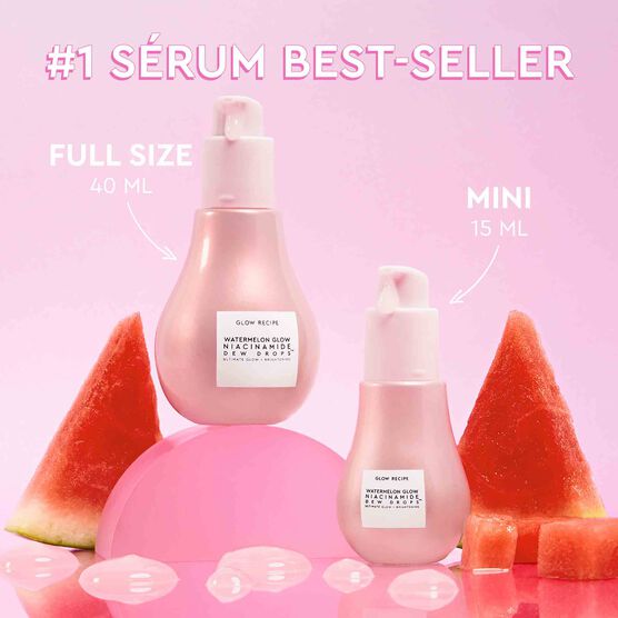 MINI S&Eacute;RUM ILUMINADOR COM NIACINAMIDA GLOW RECIPE WATERMELON GLOW DEW DROPS