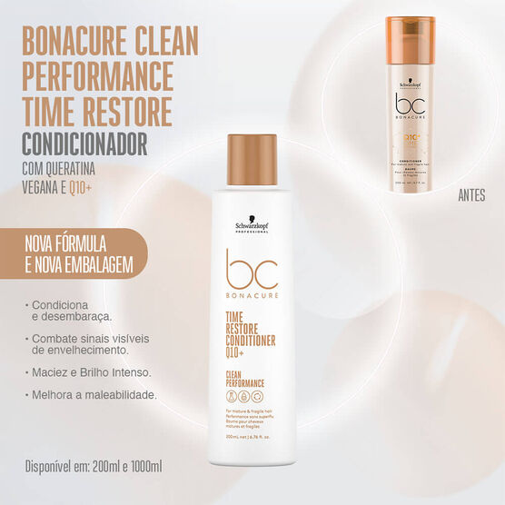 Condicionador Schwarzkopf Bonacure Clean Performance Time Restore